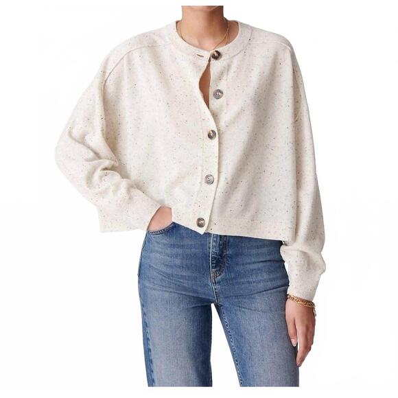NEW VANESSABRUNO douve long sleeve cardigan in nuage